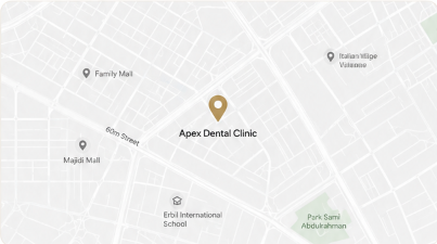 Apex Dental Clinic Location Map in Erbil, Kurdistan Region of Iraq